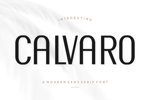 Calvaro: A Designer's Take on a Modern Sans Serif Typeface