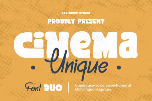 Cinema Unique Font for Modern Branding Projects
