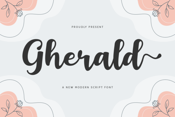 Gherald: A Bold Script Font for Creative Branding