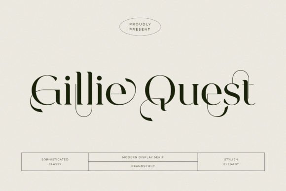 Gillie Quest: A Modern Serif Font for Handmade Creations