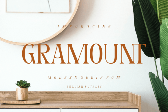 Gramounth: A Modern Serif Font for Branding Projects