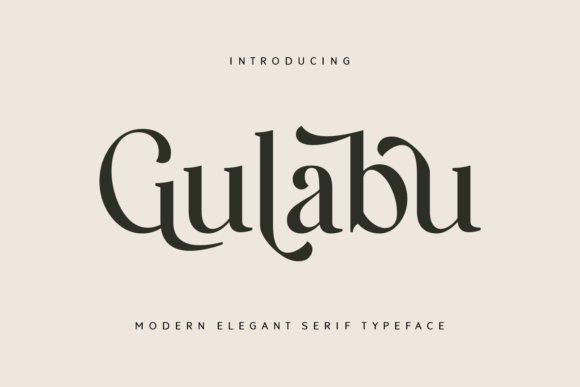 Gulabu: A Modern Serif Font for Professional Branding