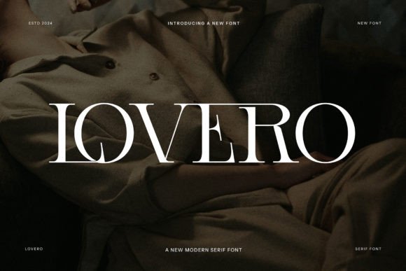 LOVERO Serif Font for Modern Branding Projects