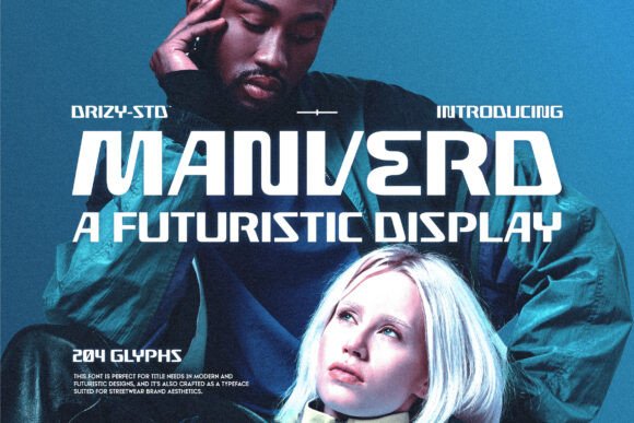 Manverd: A Futuristic Font for Handmade Creations