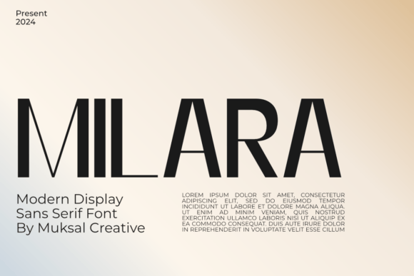 Milara: A Modern Sans Serif Font for Campaign Creativity