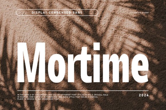 Mortime – A Modern Sans Serif Font for Bold Campaigns