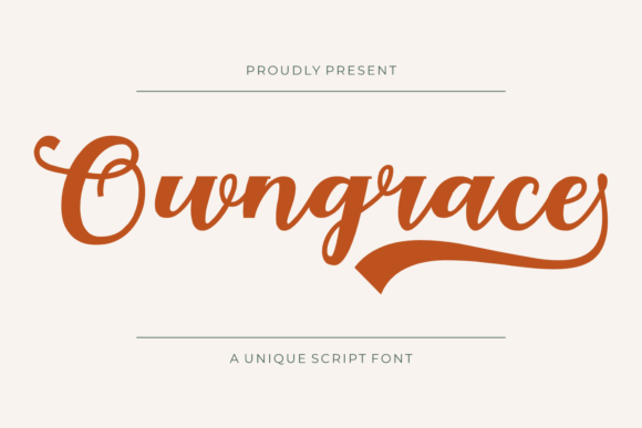 Owngrace: A Playful Script Font for Modern Branding