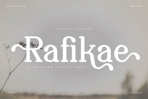 Rafikae Serif Font for Modern Web Design