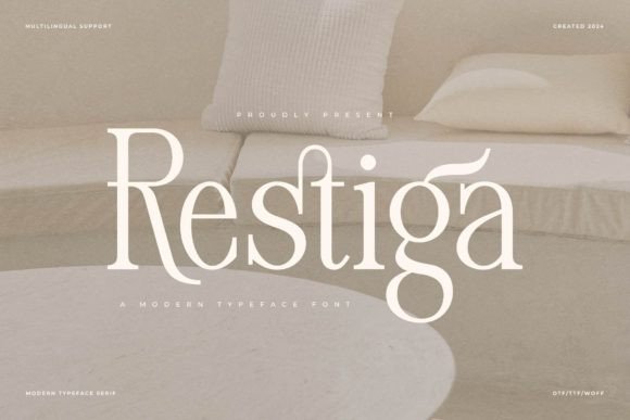 Restiga: A Modern Serif Font for Polished Branding