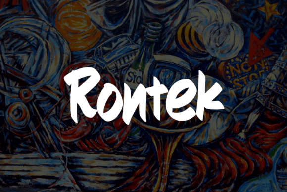 Rontek Font for High-Impact Campaign Design