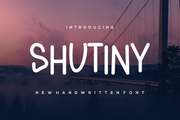 Shutiny Font for Web Design Projects