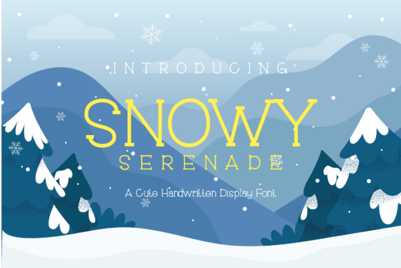 Snowy Serenade Font for Editorial Design