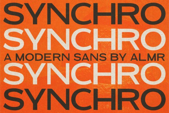 Synchro: A Modern Bold Sans Serif for Campaigns