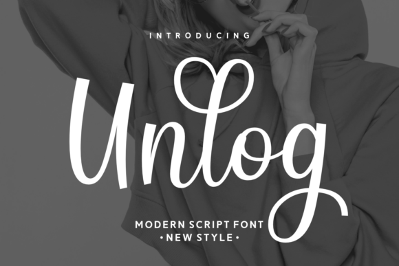 Unlog: A Modern Script Font for Editorial Design