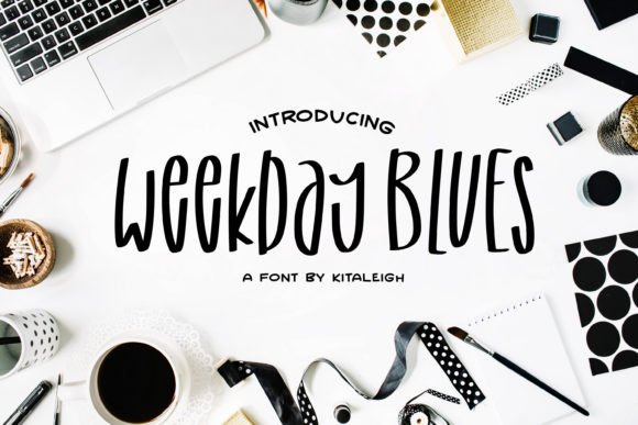 Weekday Blues: A Playful Font for Handmade Creations