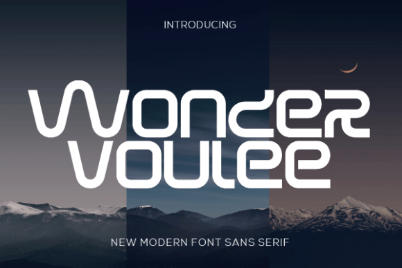 Wonder Voulee: A Modern Sans Serif Font for Your Brand
