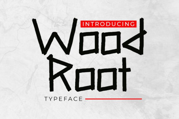 Wood Root Font for Editorial Design and Publishing